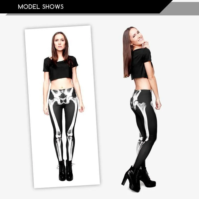 X-ray Skeleton Printed Leggings