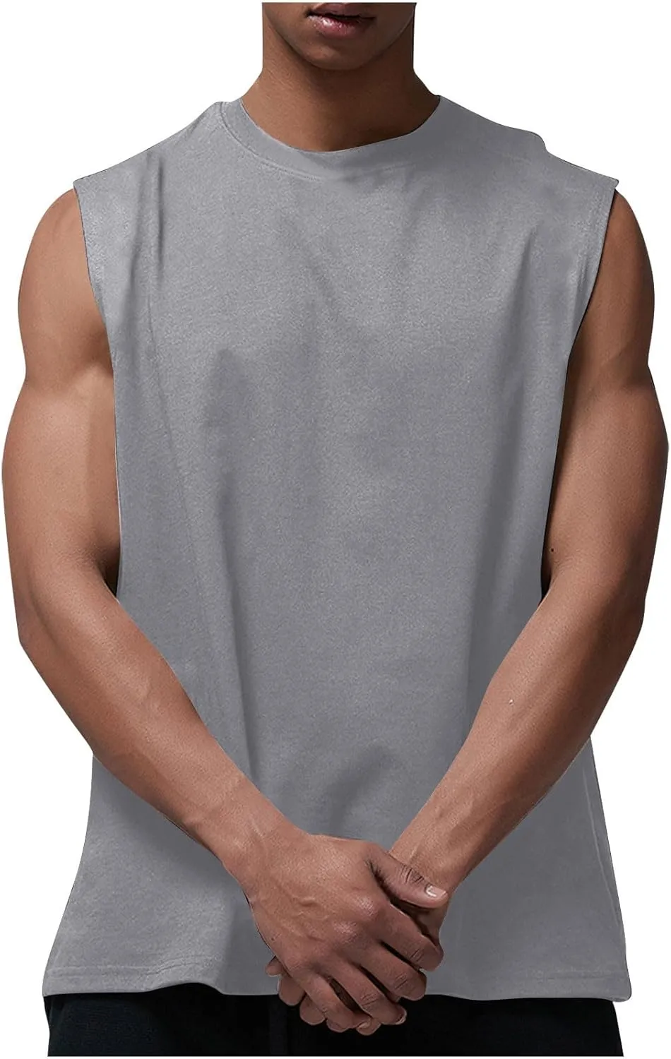 Xiaojmake Mens Sleeveless UPF 50  Tank Shirts Quick Dry Workout Tank Top UV Protection Running Gym Outdoor Athletic T Shirts