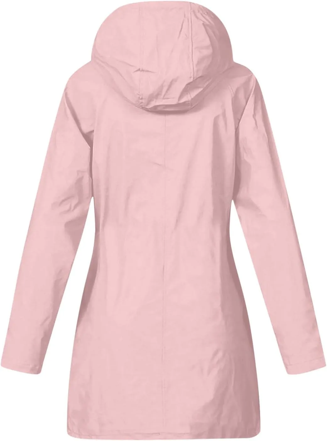 XUNRYAN Rain Jackets Women Waterproof Raincoat Winter Fall Hoodies Jacket Zip Up Outdoor Work Coat Hiking Sports Activewear