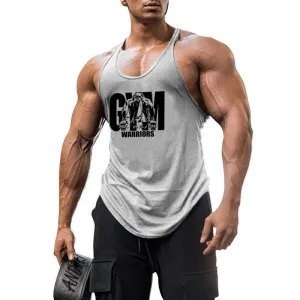 Y Back Gym Stringer Tank Top Men Cotton Clothing Bodybuilding Sleeveless Shirt Fitness Vest Muscle Singlets Workout Tank