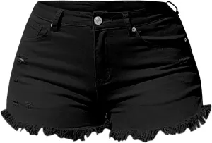 Y2K Jean Shorts for Women Trendy High Waisted Denim Shorts Stretchy Summer Casual Mom Cut Off Stretchy Chino Shorts