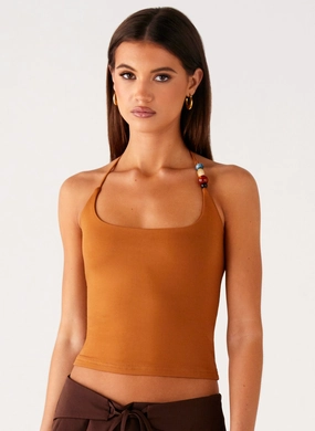 RawEdgedDesign Palm Beach Top - Tan