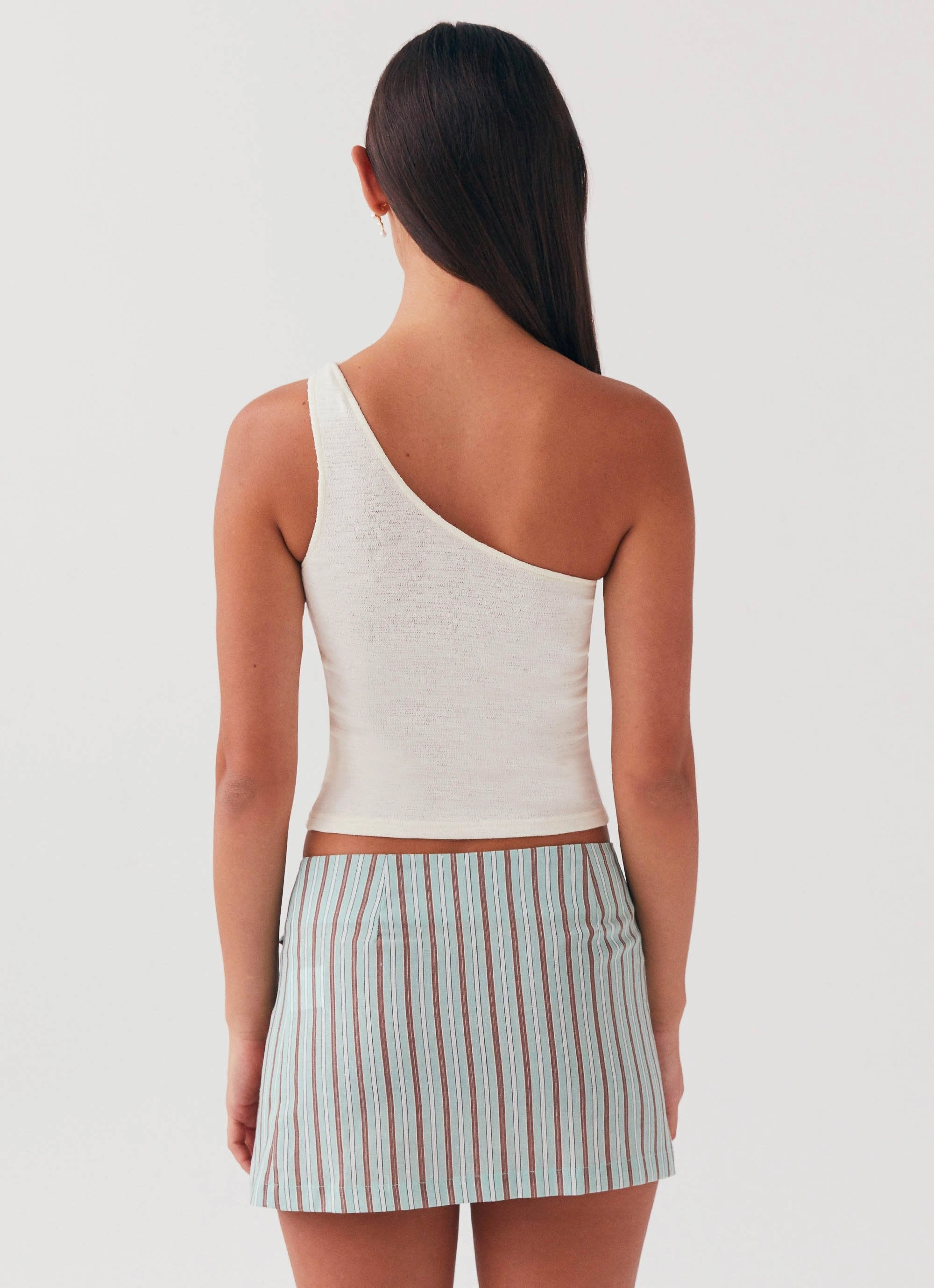 Summer Retreat Mini Skirt - Coastal Stripe Outer Chill Piece Articulated Ergonomic Fit