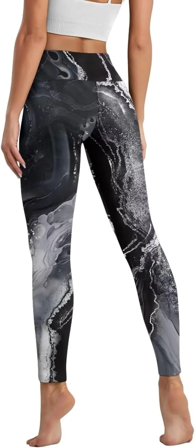 Yoga Pants Women Tummy Control Leggings High Waist Yoga Pant Compression Leggings Soft Comfy Workout Yoga Leggings