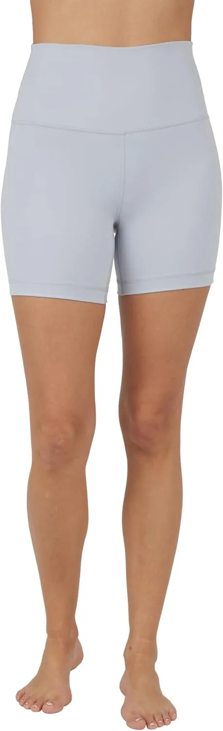 Yogalicious Womens 5, 7 High Waisted Biker Shorts Squat Proof Workout Yoga Short 2 Pack