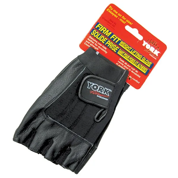 York Barbell Firm Fit Weight Lifting Gloves
