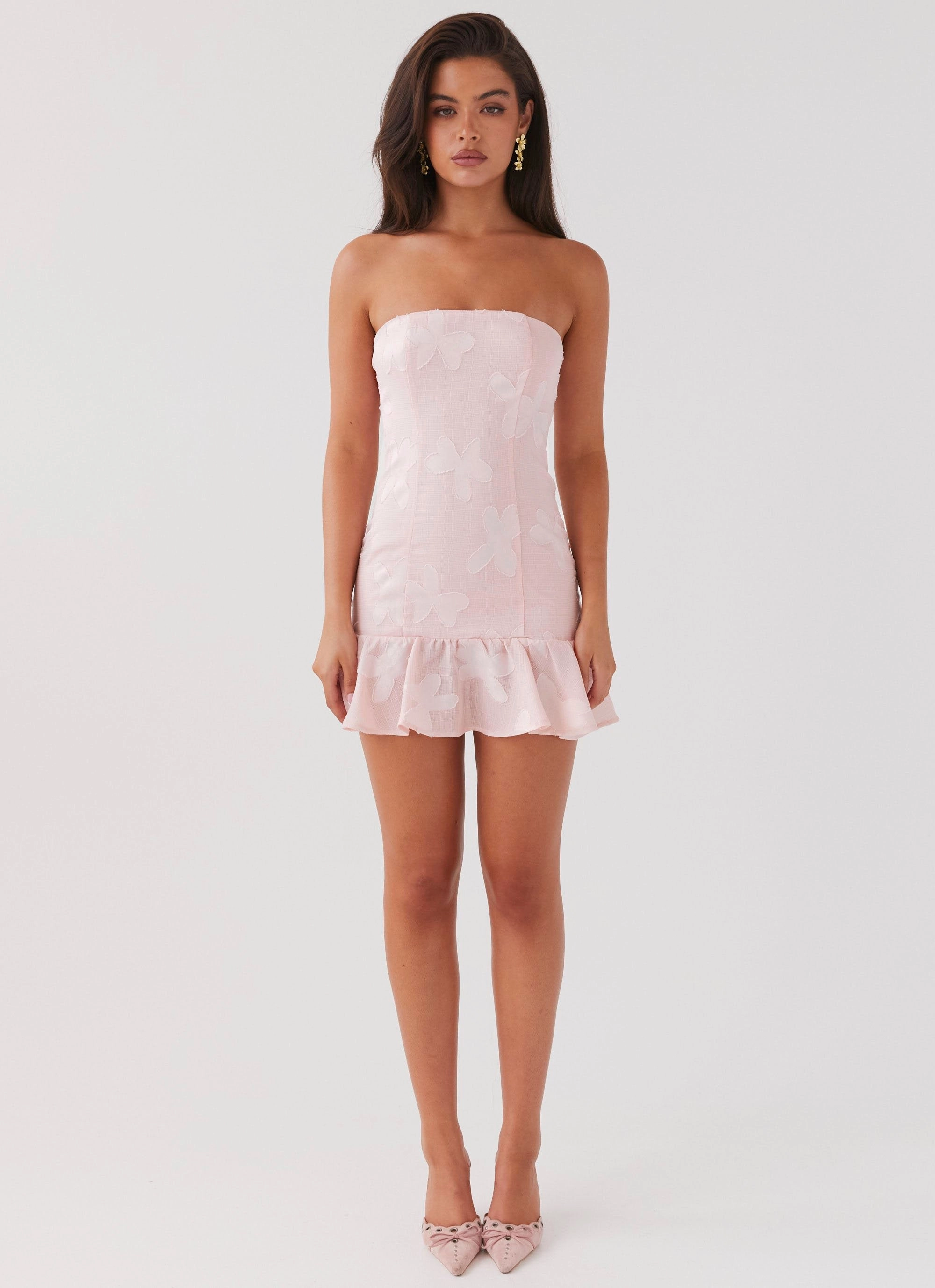Young Heart Mini Dress - Pink Petal Chic Everyday Wear