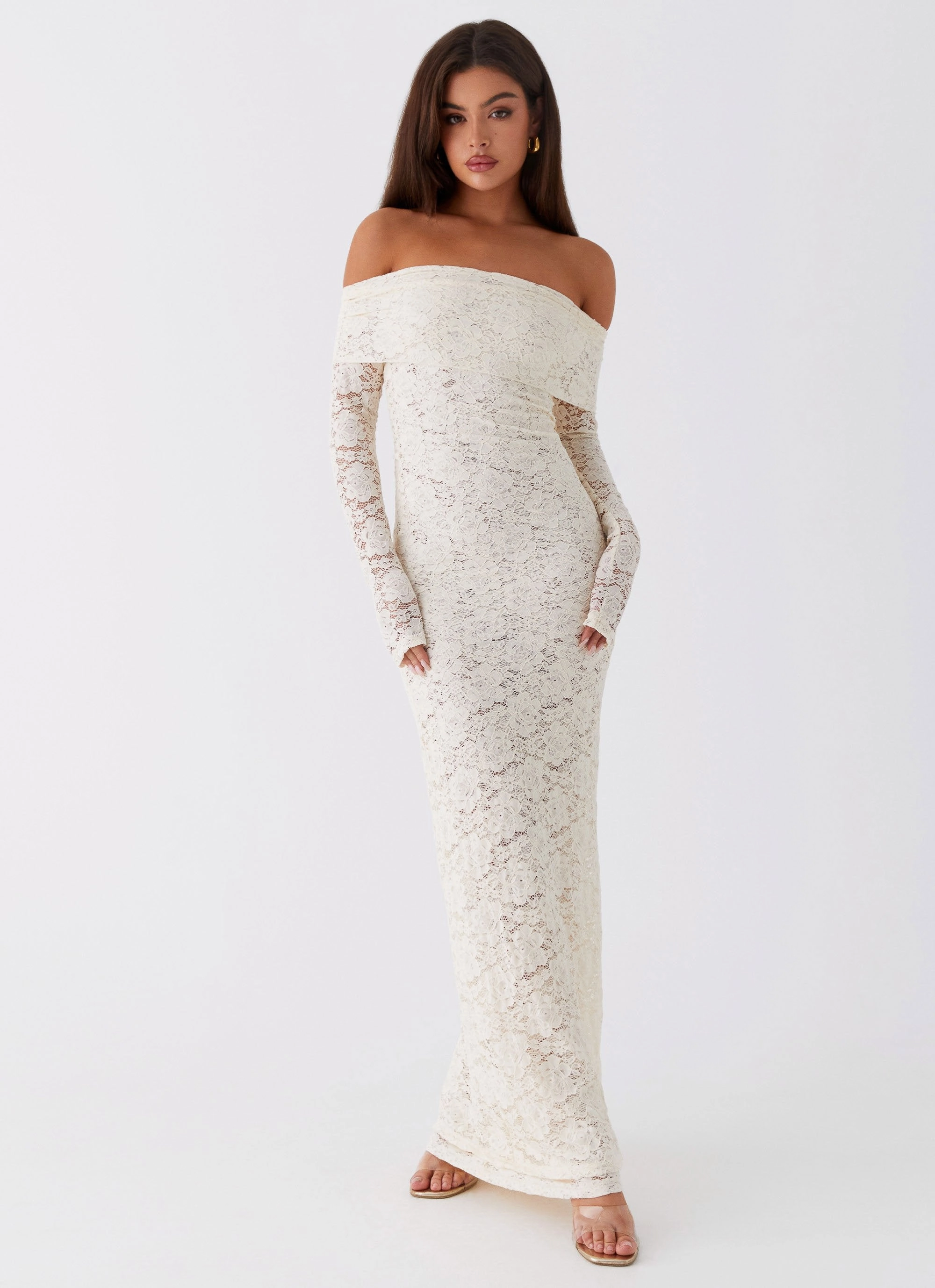 Yours Always Lace Maxi Dress - Ivory Effortless Mood