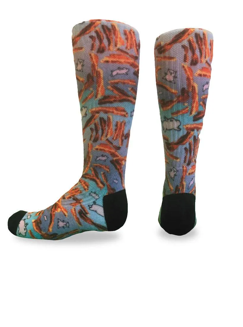 Youth Flow Society Bacon Knee Socks Blue