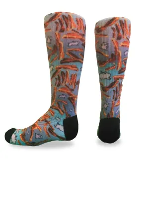 Youth Flow Society Bacon Knee Socks Blue