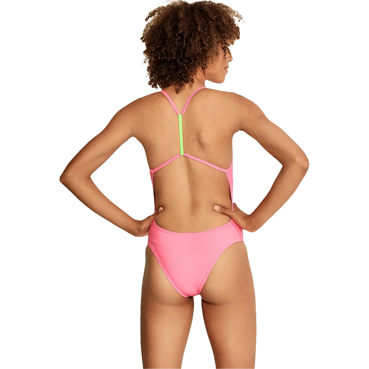 Youth Solid T-Back One Piece