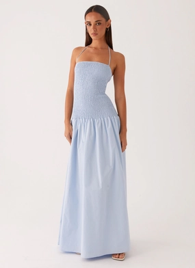 Zahra Maxi Dress - Blue Event Mood Sculpted Form