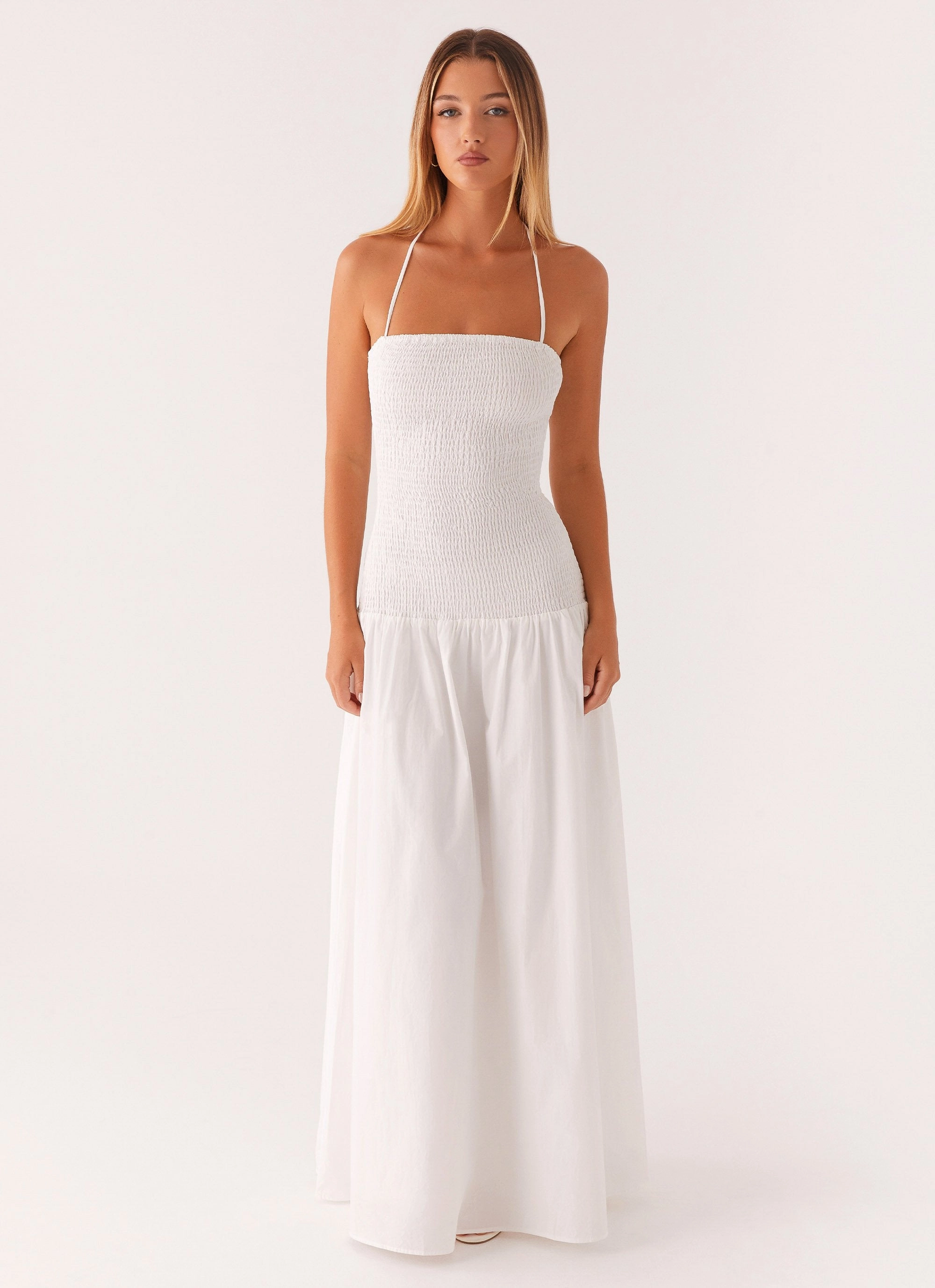 Korean Mood Zahra Maxi Dress - White