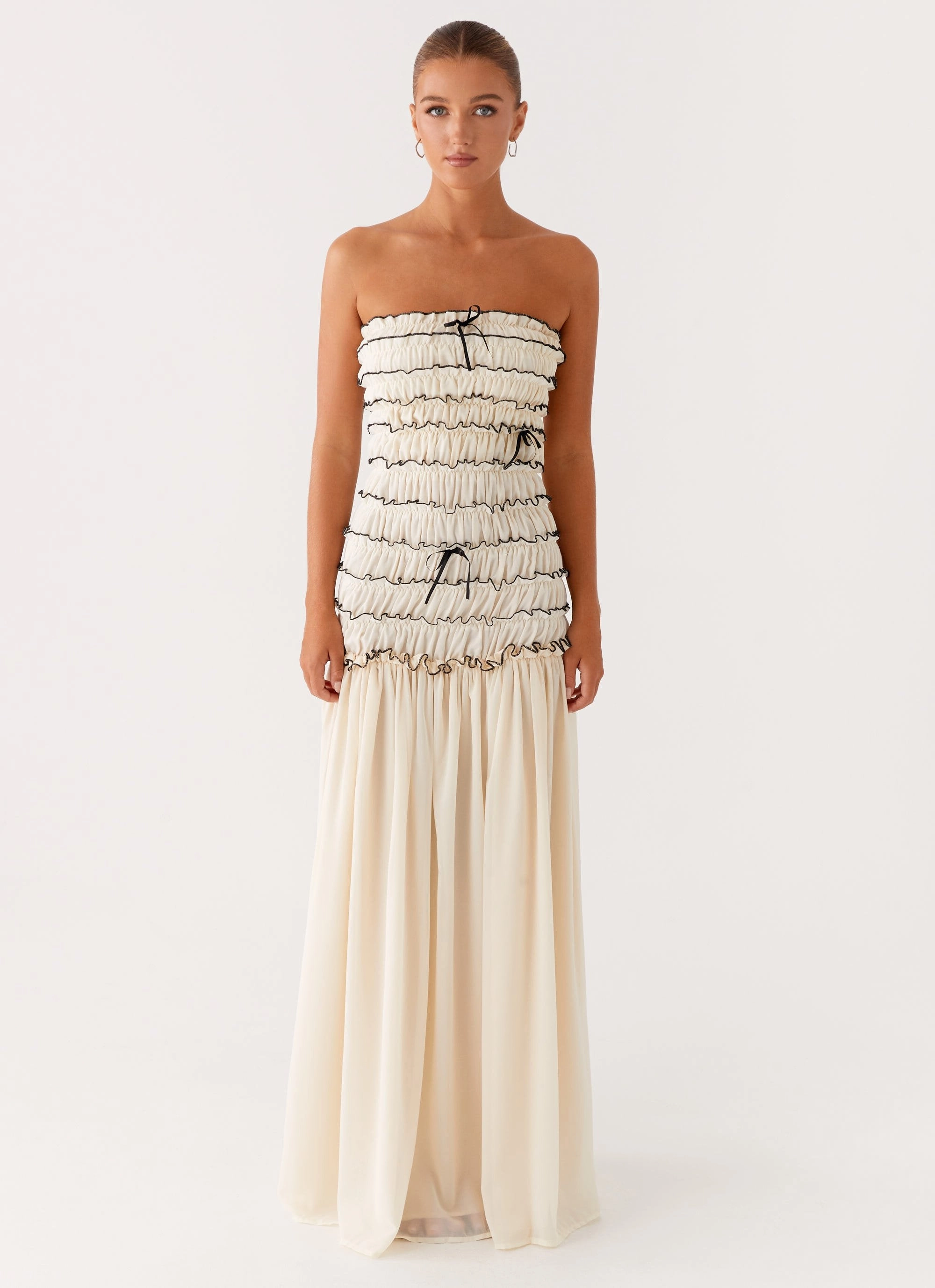Timeless Shape Luxe Fit Zariah Maxi Dress - Ivory