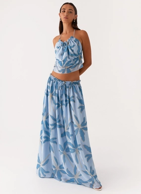 Zaya Maxi Skirt - Opulent Blue Everyday Flex Minimal Fit