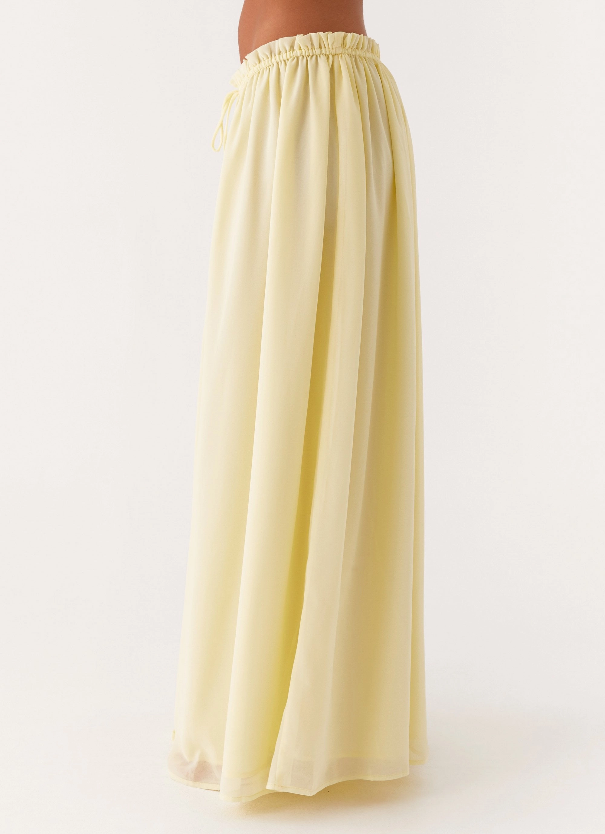 Zaya Maxi Skirt - Yellow Static free MoistureWickingFabric