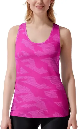 Zengjo Sleeveless Athletic Tops for Women Moisture Wicking Running Workout Tanks