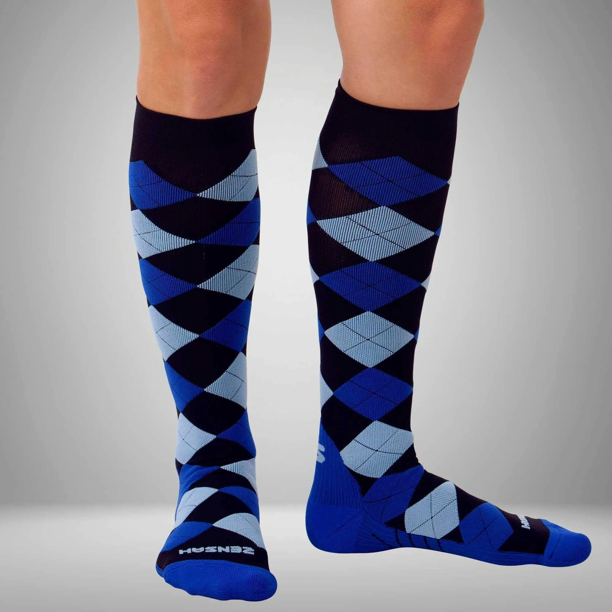 Zensah Argyle Compression Socks - 8531