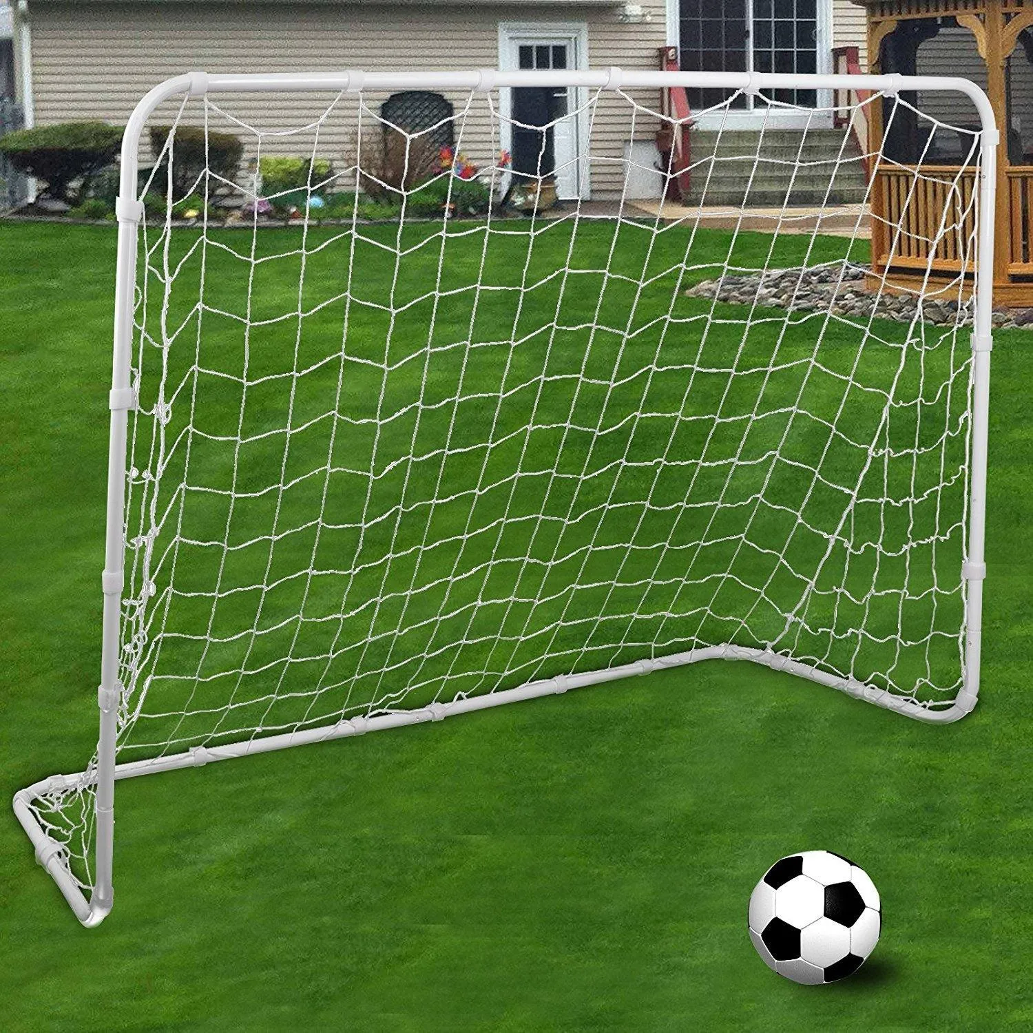 ZENY™ Portable Soccer Goals for Backyard 6x4ft Kids Soccer Goal Net and Hockey Goal for Backyard Outdoor Games