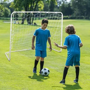ZENY™ Portable Soccer Goals for Backyard 6x4ft Kids Soccer Goal Net and Hockey Goal for Backyard Outdoor Games