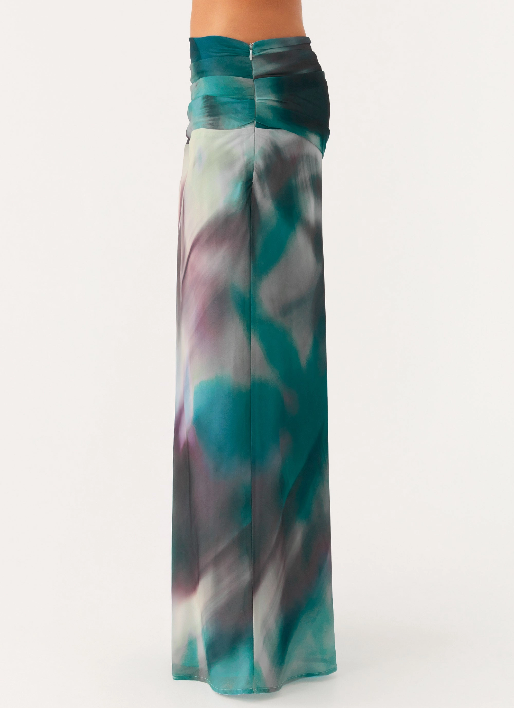 Comfortable Cut Rimi Maxi Skirt - Sea Splash