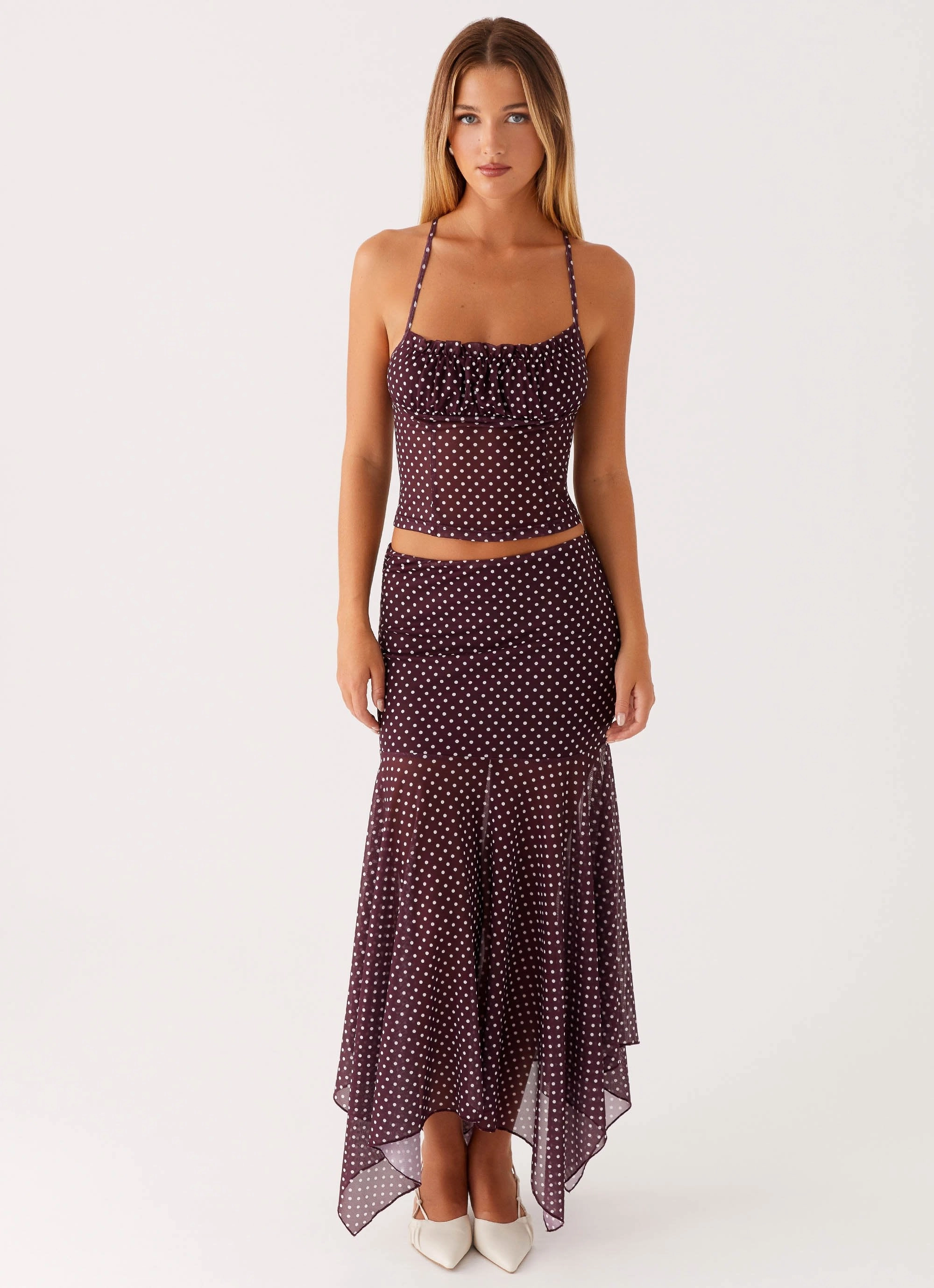 Buffy Top - Burgundy Layered Hemline LayeredStyling